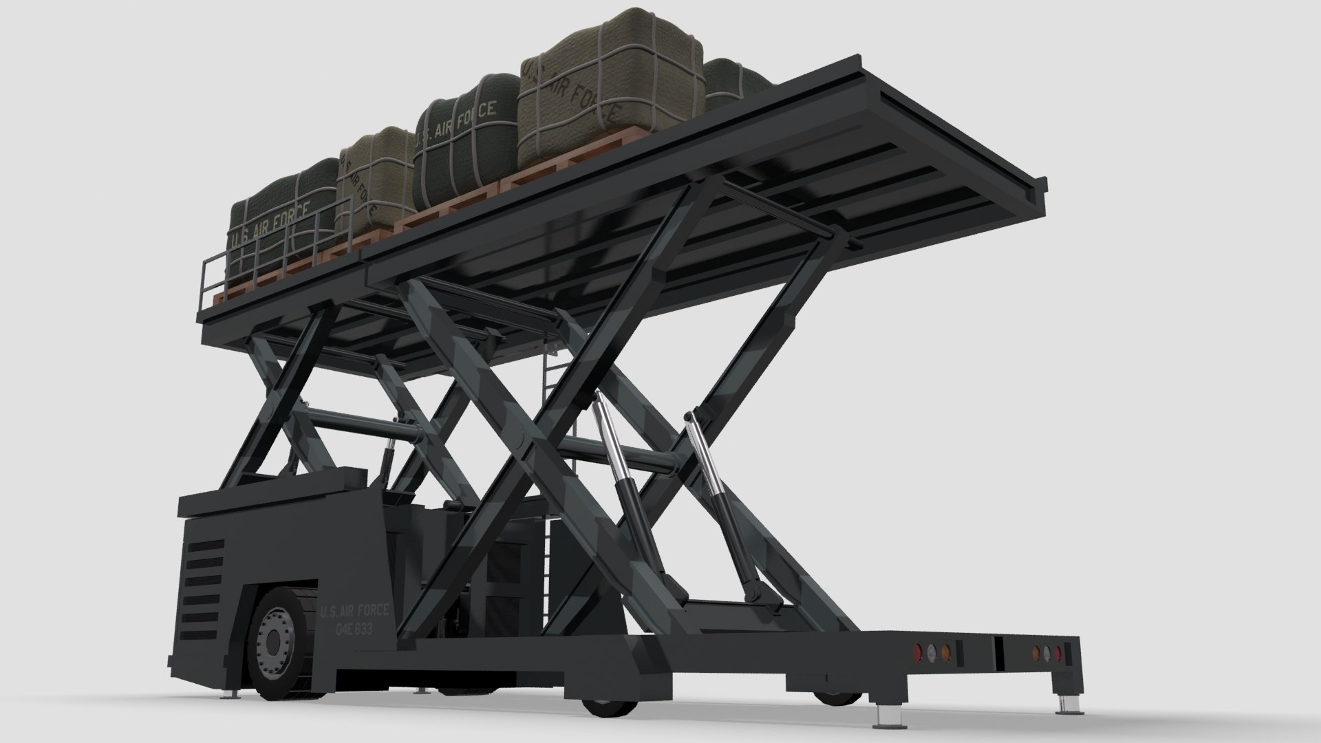 3D Model Military Aircraft Loader - TurboSquid 1472126