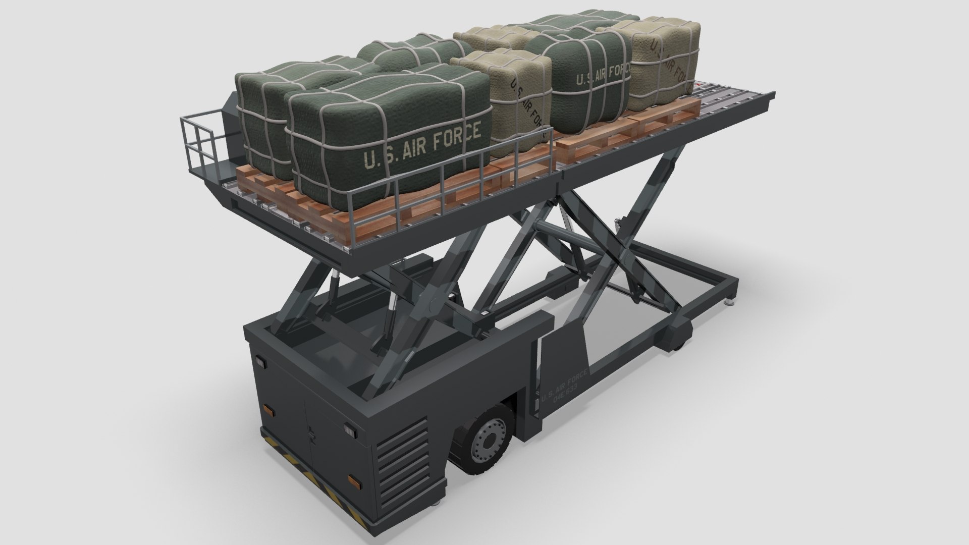 3D Model Military Aircraft Loader - TurboSquid 1472126