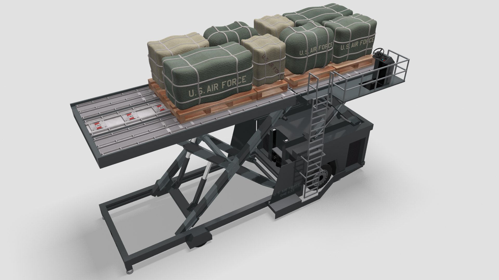 3d Model Military Aircraft Loader - Turbosquid 1472126