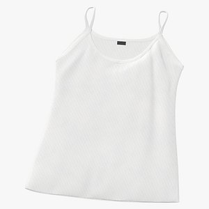Sleeveless Flat Female Type 02 Front Blank White and Branded Heather