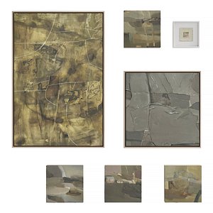 Abstract Painting mini Frame Set 14