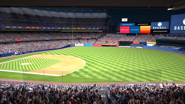 3d yankee stadium audience animations