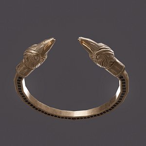 3D golden eagle bracelet