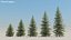 200 Low Poly Trees 3D model