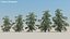 200 Low Poly Trees 3D model