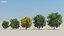 200 Low Poly Trees 3D model