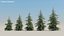 200 Low Poly Trees 3D model