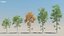 200 Low Poly Trees 3D model