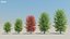 200 Low Poly Trees 3D model