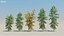 200 Low Poly Trees 3D model