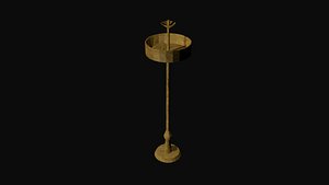3d model candelabra church candle