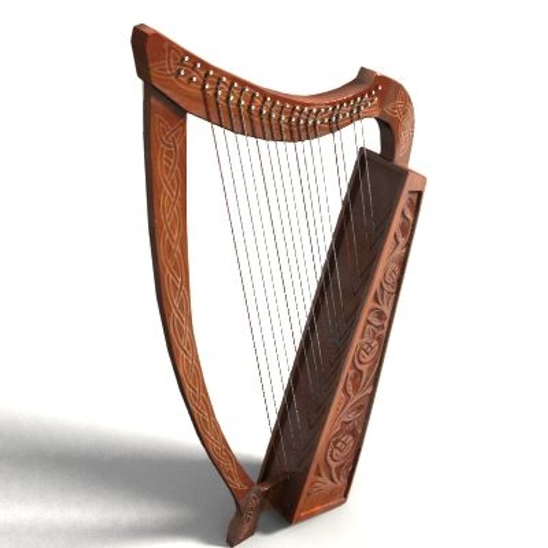 3d Model Of Harp