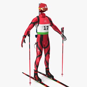 3D Biathlon Equipment Set