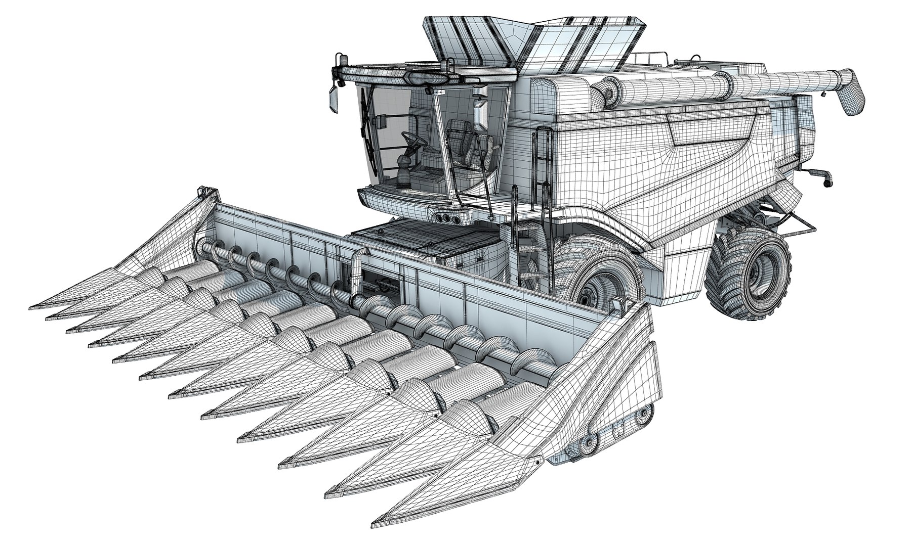 Claas Combine Model - TurboSquid 1418318