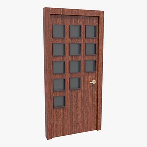 3D model Wooden Door