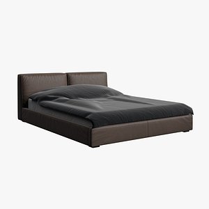 Leather Bed 3D model