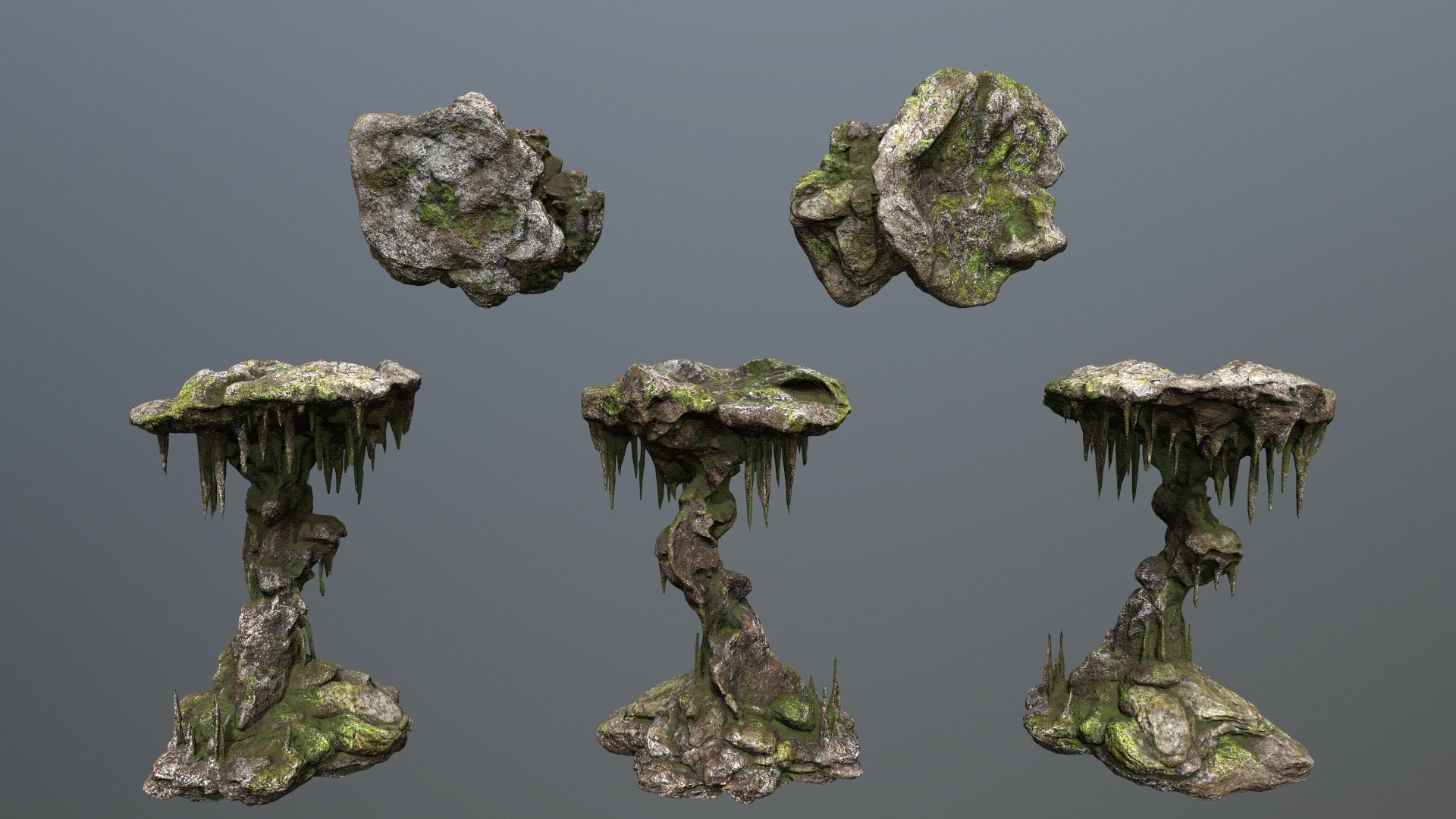 3D Cave Rocks - TurboSquid 2373742