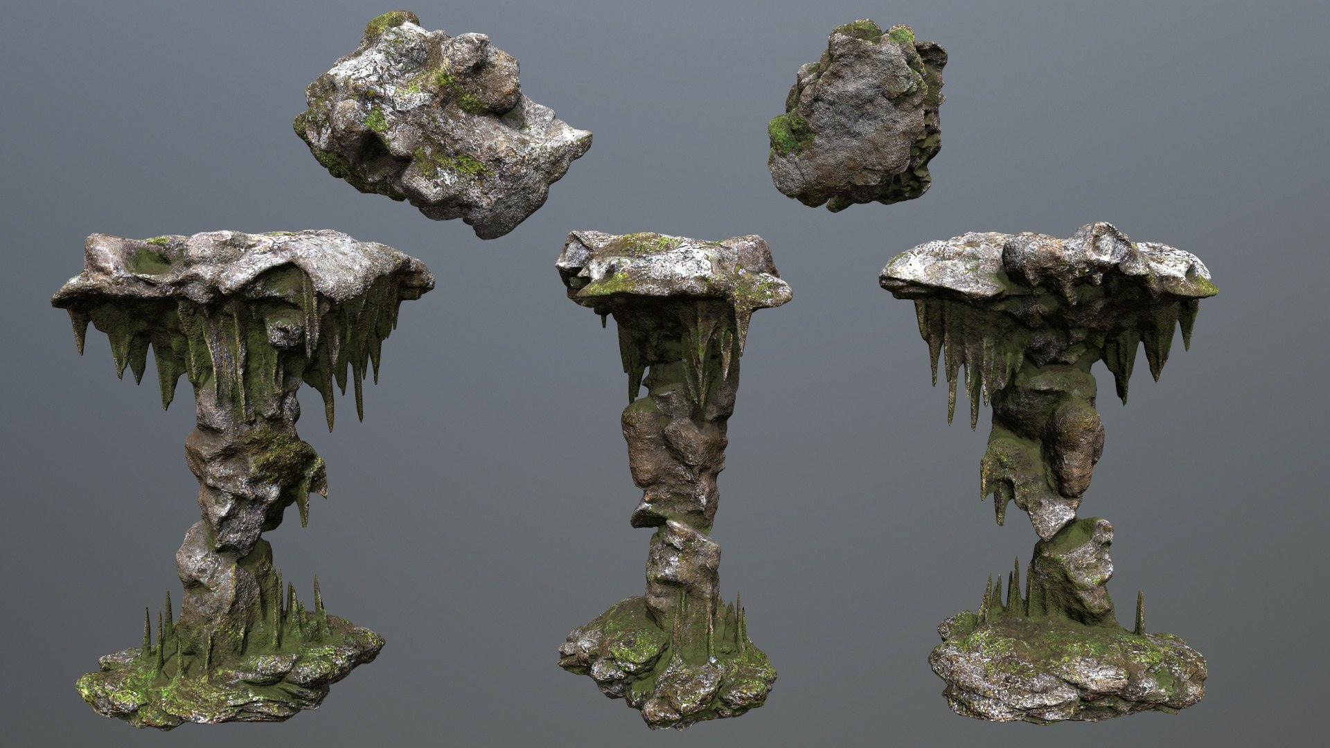 3D Cave Rocks - TurboSquid 2373742
