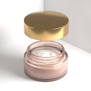 Face cream Glass jar