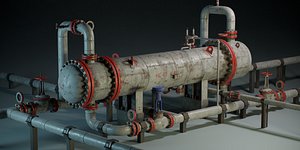 3D model heat exchanger
