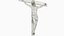 Religious Crucifix Jesus on Cross Silver