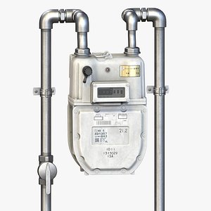 3D Japanese Gas Meter - NB6 model
