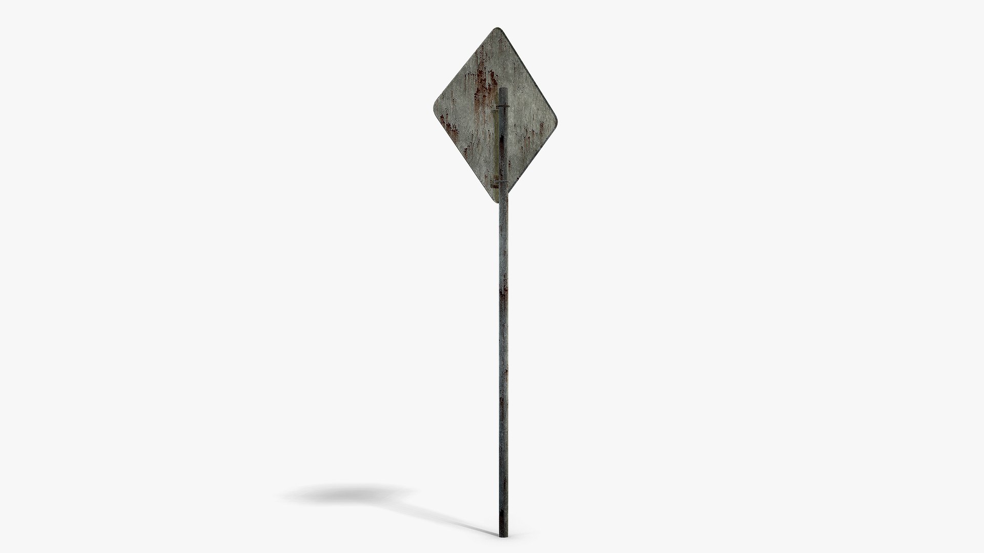 Damaged Airport Warning Sign Model TurboSquid 2456150