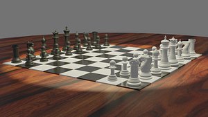 3D model Classic Chess Set