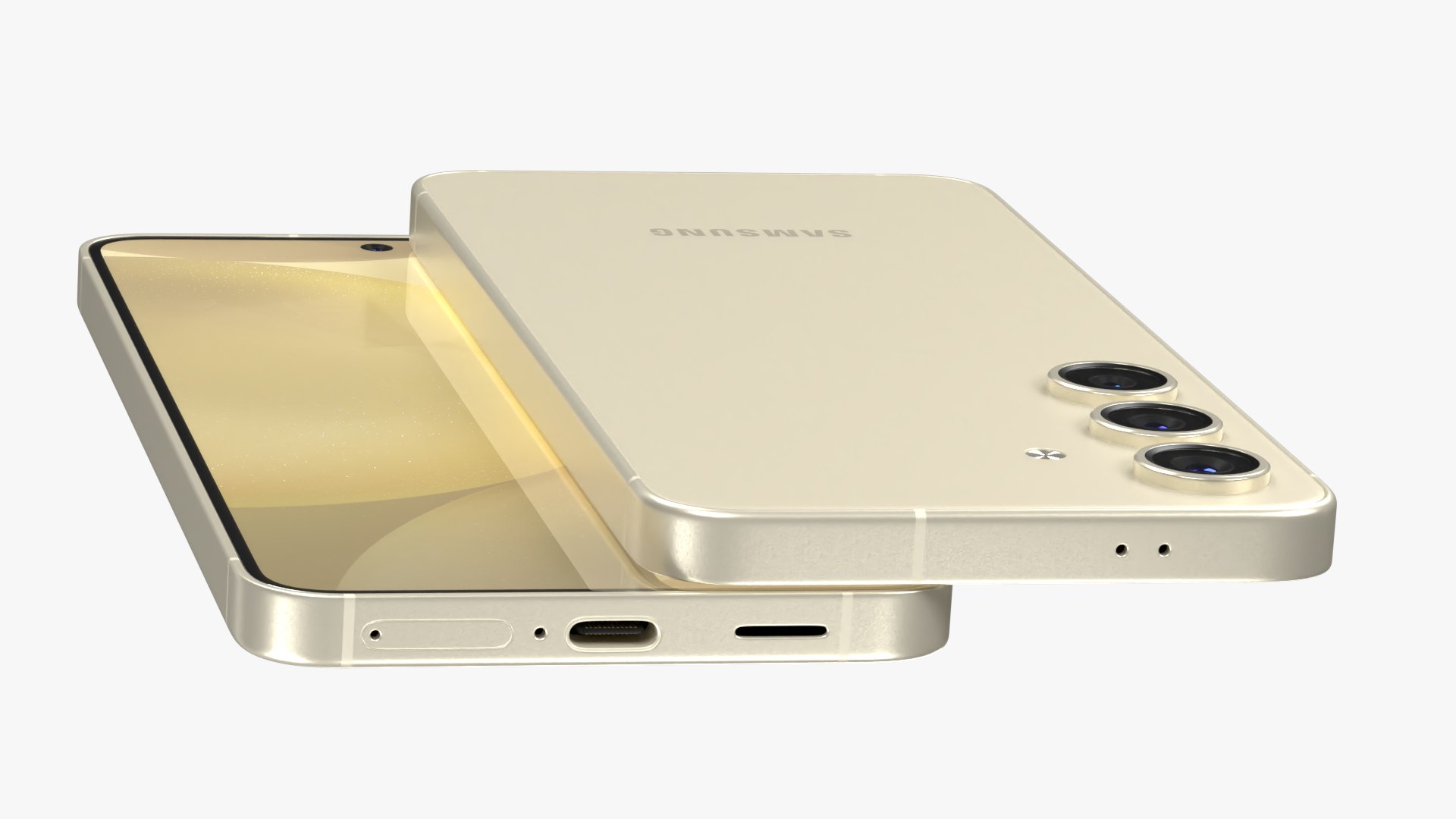 3D Samsung Galaxy S24 Amber Yellow TurboSquid 2179316