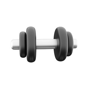 barbell icon 3D