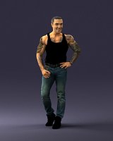 Man in t-shirt 0174