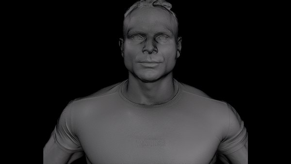 Cleaned A Pose Scan Garrott Dressed 3D 모델 - TurboSquid 1976671