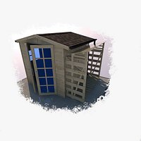 wooden outbuilding domek gospodarczy