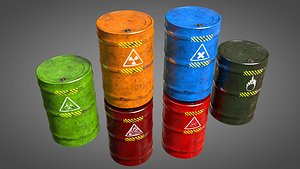 3D barrel explosive biohazard