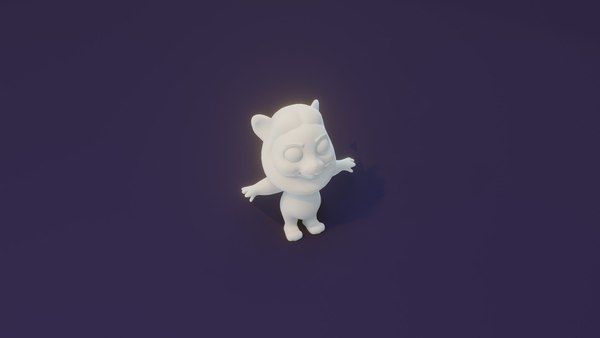 modelo 3d Malla base animada y montada de león de dibujos animados ...