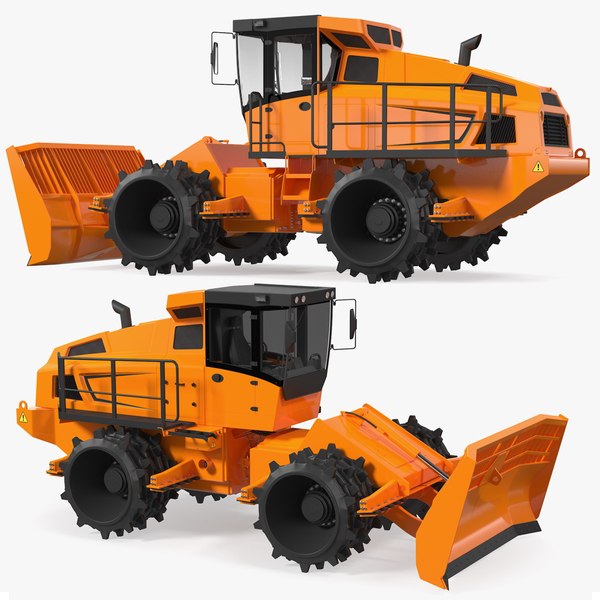 3D Landfill Waste Compactor - TurboSquid 1781121