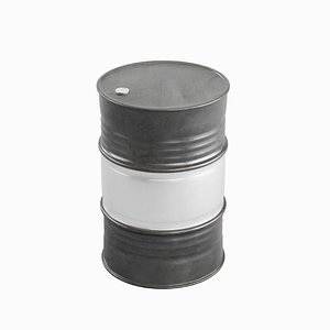 Steel Barrel 04 3D model