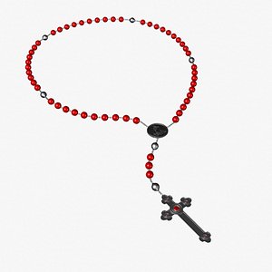 catholic rosary 3d model