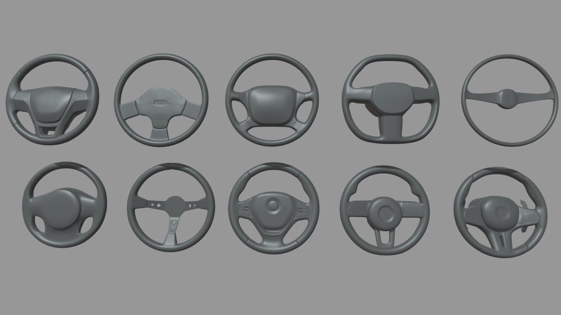 Steering Wheel Car Pack 01 Model - TurboSquid 2045081