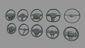 Steering Wheel Car Pack 01 model