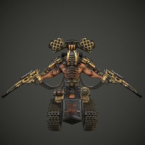 sci-fi cyborgdestroyer 3d max