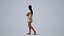 00335Siti005 - Mujer caucásica adulta caminando por un espacio público con ropa informal de verano.