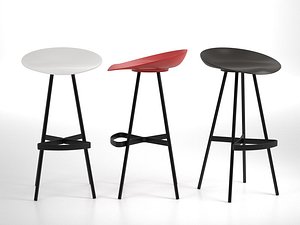berretto bar stool 3D model