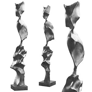 334 interior sculptures 10 abstract damaged piece of metal 01 3D model