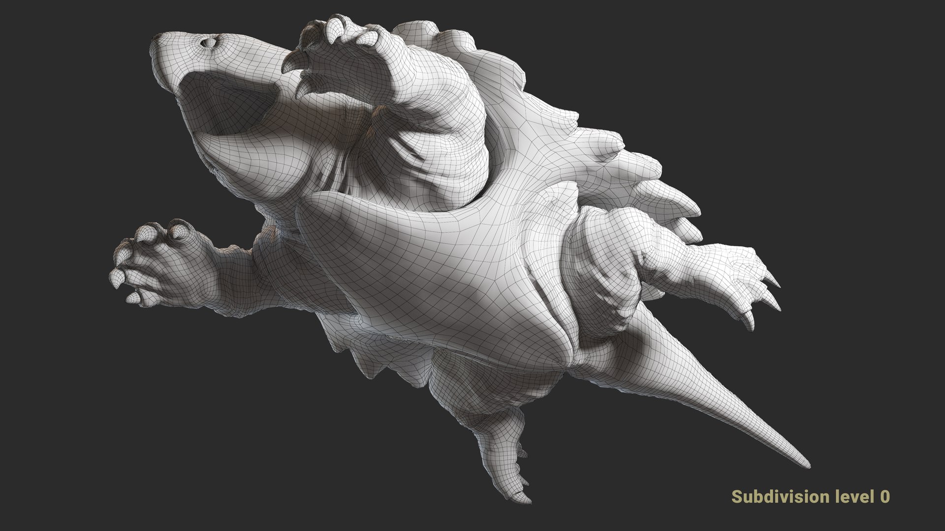 Alligator Snapping  turtle rigged 3D https://p.turbosquid.com/ts-thumb/kQ/KS1TPd/eA/wire2/jpg/1748787016/1920x1080/fit_q87/005bbf503dbc85c20e79efdaa0abf1d562f3ef45/wire2.jpg