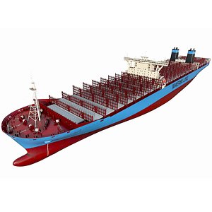 container ship general 3D model