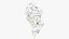 3D Helium Star Balloons Bouquet Silver V1