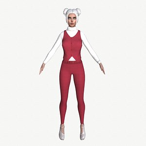 3D Maya Modular Girl 1