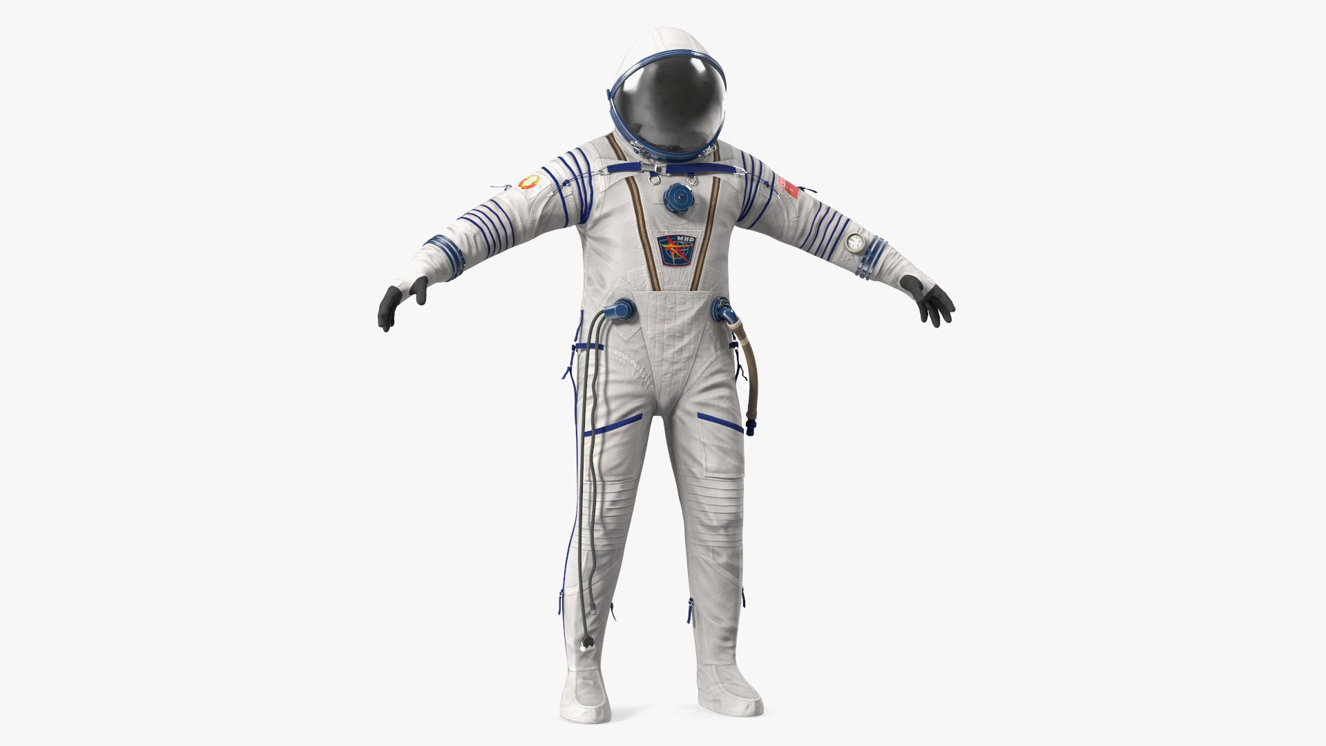 Russian Sokol KV-2 Pressurized Spacesuit 3D model preview