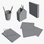 Office Content Low Poly
